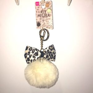 Key Holder / Keychain Fur with Ribbon